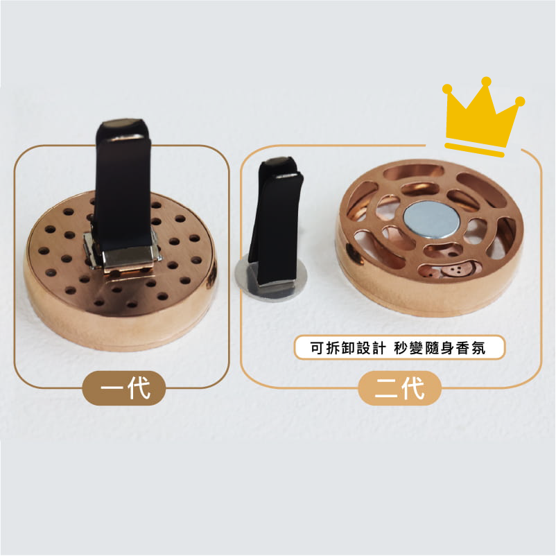 質感金屬車用香氛 -第二代 容易拆卸變隨身香氛 擴香性更好 新款式小萌寵法鬥、波士頓梗犬新登場