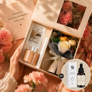 限時加碼贈精油‼️ 送卡片＋精美提袋【蝦米良品】香氛花質感禮盒（共4種香氣）擴香瓶 擴香棒 母親節禮物 香薰精油 生日禮物 香皂花 聖誕節交換禮物 畢業季禮物