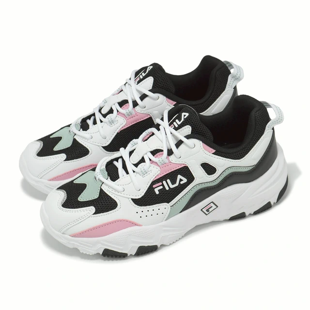 Pink Fila Ray Low Blanche Chaussures Fila Femme Fila Disruptor