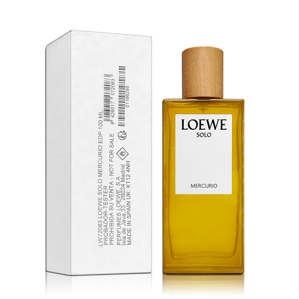 平輸版》【LOEWE】羅威Solo Mercurio 水銀男性淡香精(100ML) TESTER