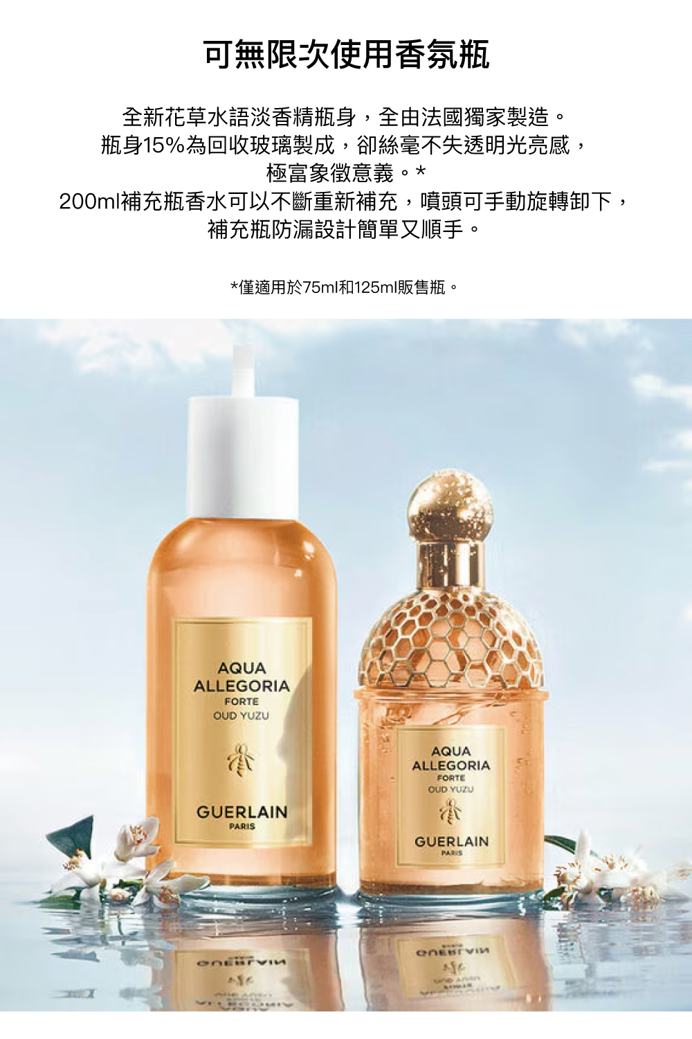 花草水語淡香精 回收玻璃 可無限次使用香氛瓶